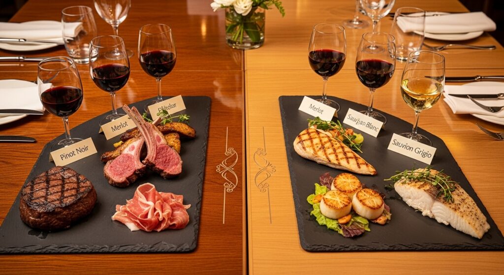 vinho e churrasco